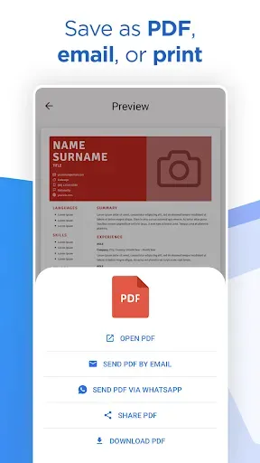 Скриншот 7 — AI Resume Builder CV Maker PDF