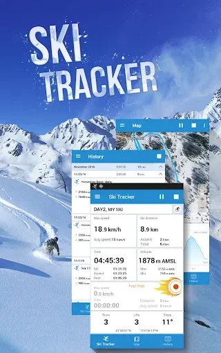 Скриншот 3 — Ski Tracker Oтслеживание лыжи