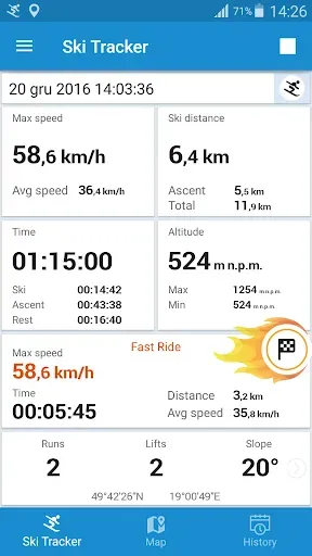 Скриншот 6 — Ski Tracker Oтслеживание лыжи