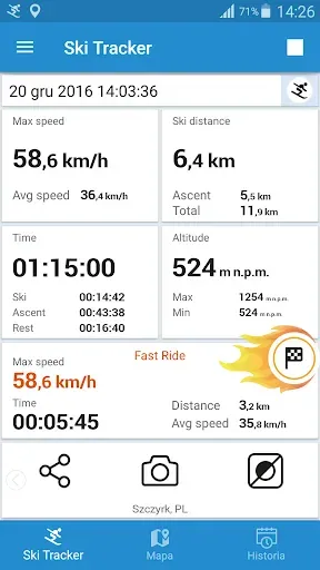 Скриншот 7 — Ski Tracker Oтслеживание лыжи