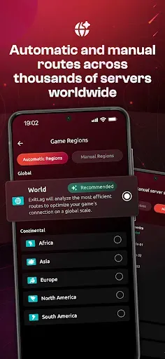 Скриншот 2 — ExitLag: Fix Ping Mobile & Lag