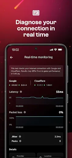Скриншот 5 — ExitLag: Fix Ping Mobile & Lag