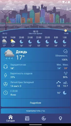 Скриншот 7 — Погода Россия XS ПРО