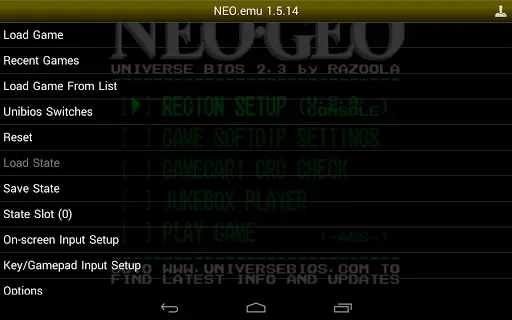Скриншот 3 — NEO.emu (Arcade Emulator)