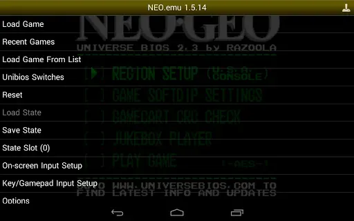 Скриншот 5 — NEO.emu (Arcade Emulator)