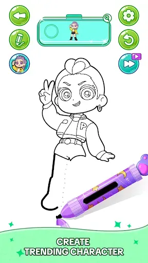 Скриншот 2 — Coloring Idolfighting