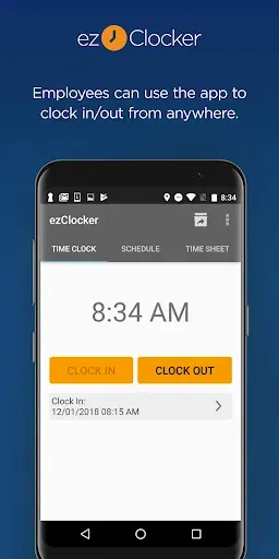 Скриншот 1 — ezClocker: Employee Time Track