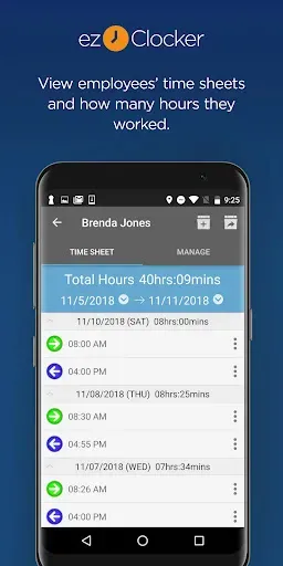 Скриншот 3 — ezClocker: Employee Time Track
