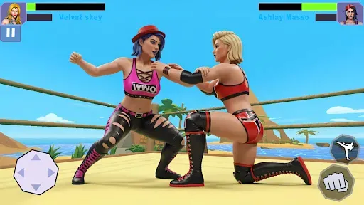 Скриншот 4 — Bad Girls Wrestling Game
