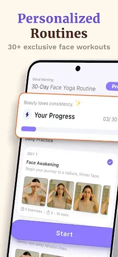 Скриншот 2 — Facial Yoga Face Exercise App