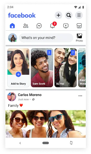 Скриншот 1 — Facebook Lite