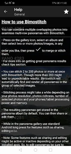 Скриншот 8 — Bimostitch Panorama Pro