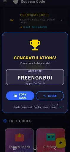 Скриншот 2 — Redeem Code Roblox