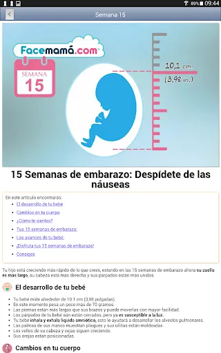 Скриншот 8 — Gestograma - Embarazo Facemamá