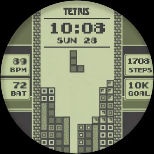 Скриншот 4 — Tetris™ 1989 SE Watch Face