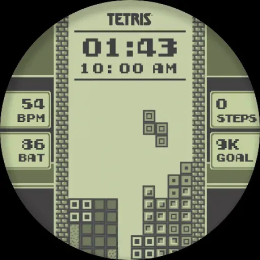 Скриншот 5 — Tetris™ 1989 SE Watch Face