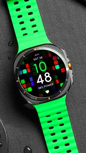 Скриншот 1 — Disco Pop Colors Watch Face
