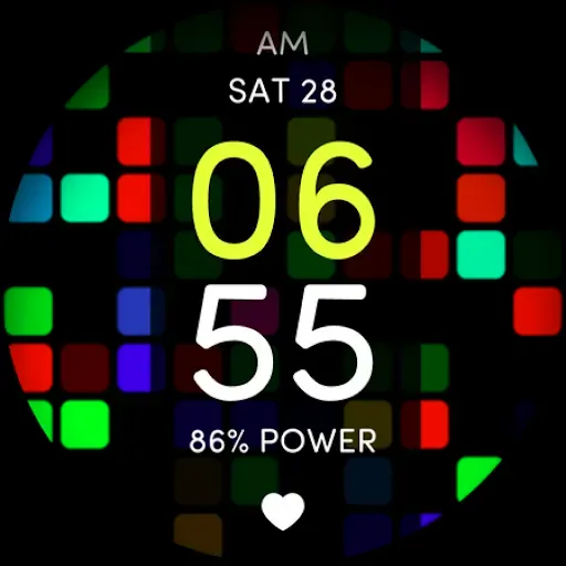 Скриншот 5 — Disco Pop Colors Watch Face