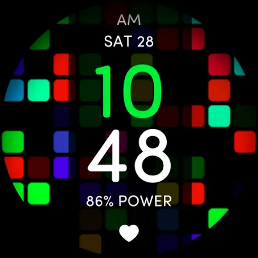 Скриншот 6 — Disco Pop Colors Watch Face