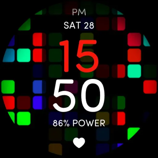 Скриншот 8 — Disco Pop Colors Watch Face