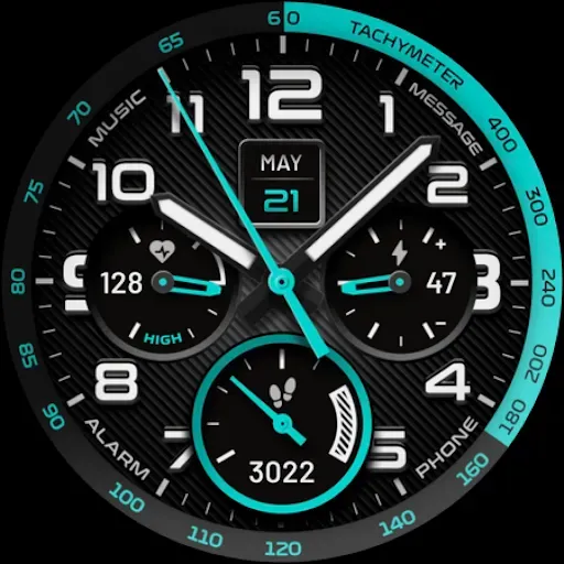 Скриншот 6 — High Sports Analog Watch Face