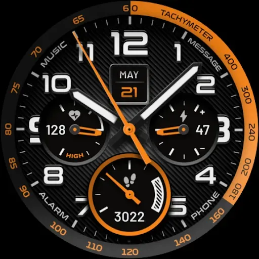 Скриншот 8 — High Sports Analog Watch Face