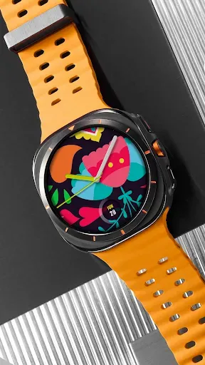 Скриншот 1 — RZ Spring Flowers Watch Face