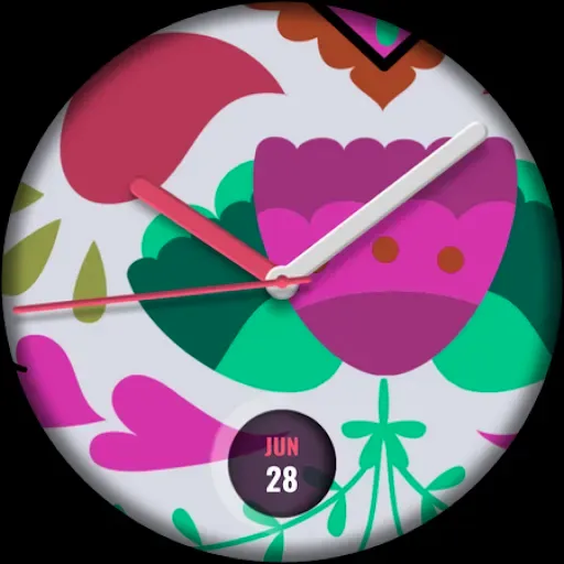 Скриншот 6 — RZ Spring Flowers Watch Face