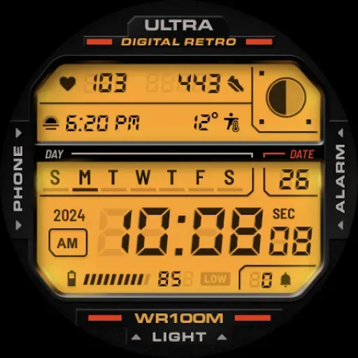 Скриншот 7 — ULTRA Digital Retro watch face