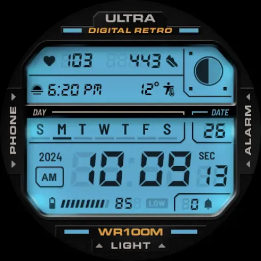 Скриншот 8 — ULTRA Digital Retro watch face