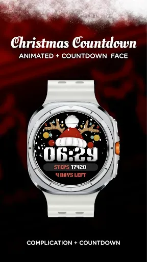 Скриншот 1 — Christmas Countdown Watch Face