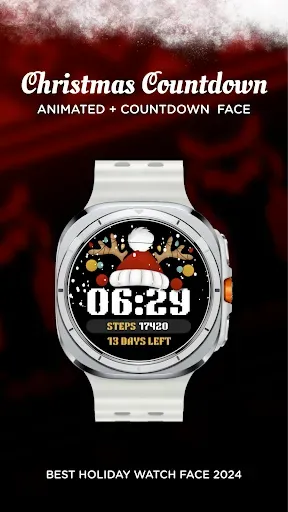 Скриншот 3 — Christmas Countdown Watch Face