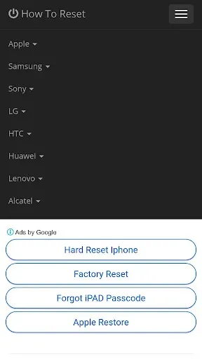 Скриншот 2 — Factory Reset Guide