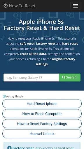 Скриншот 4 — Factory Reset Guide