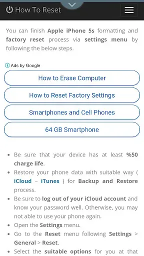 Скриншот 7 — Factory Reset Guide