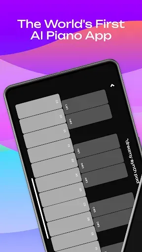 Скриншот 1 — SynthGPT - AI Piano App