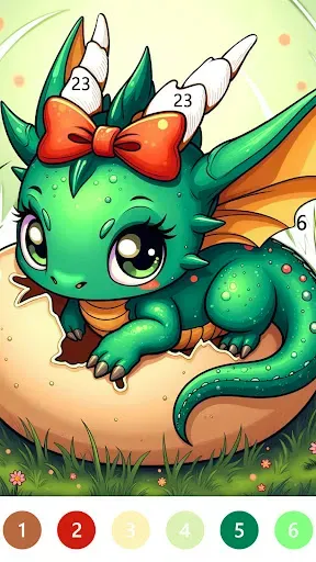 Скриншот 2 — Fairytale Color by number game