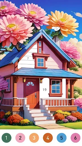 Скриншот 4 — Fairytale Color by number game