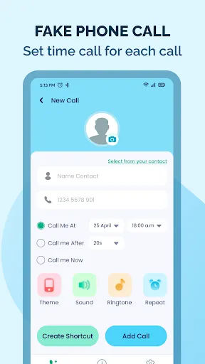 Скриншот 4 — Fake call - Prank phone calls