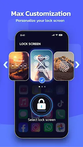 Скриншот 2 — AppLock с отпечатком пальца