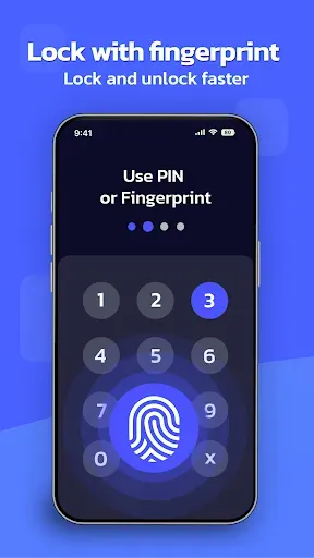 Скриншот 3 — AppLock с отпечатком пальца