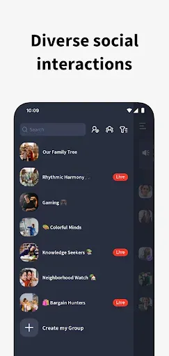 Скриншот 1 — Fambase: Live & Group Chat