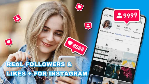 Скриншот 1 — Get Real Followers & Likes +