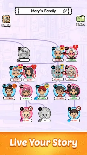 Скриншот 2 — Family Go! - Lifetime Sim game