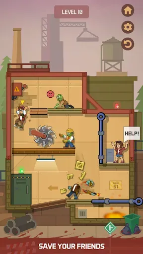 Скриншот 2 — Zombie Escape: Pull the Pins!