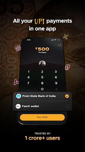 Скриншот 1 — FamApp by Trio: UPI & Card