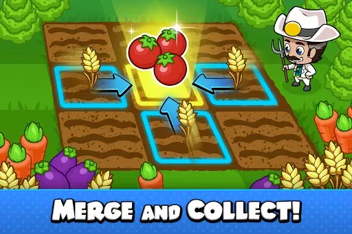 Скриншот 1 — Idle Farm Tycoon - Merge Crops