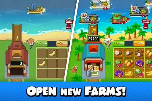 Скриншот 4 — Idle Farm Tycoon - Merge Crops