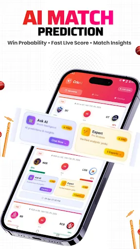 Скриншот 1 — CricAi : Cricket Prediction
