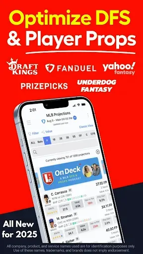 Скриншот 1 — LineStar DFS & Props Optimizer